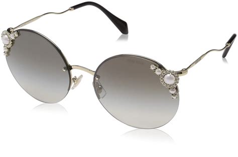 miu miu sonnenbrille damen gold|Miu Miu.